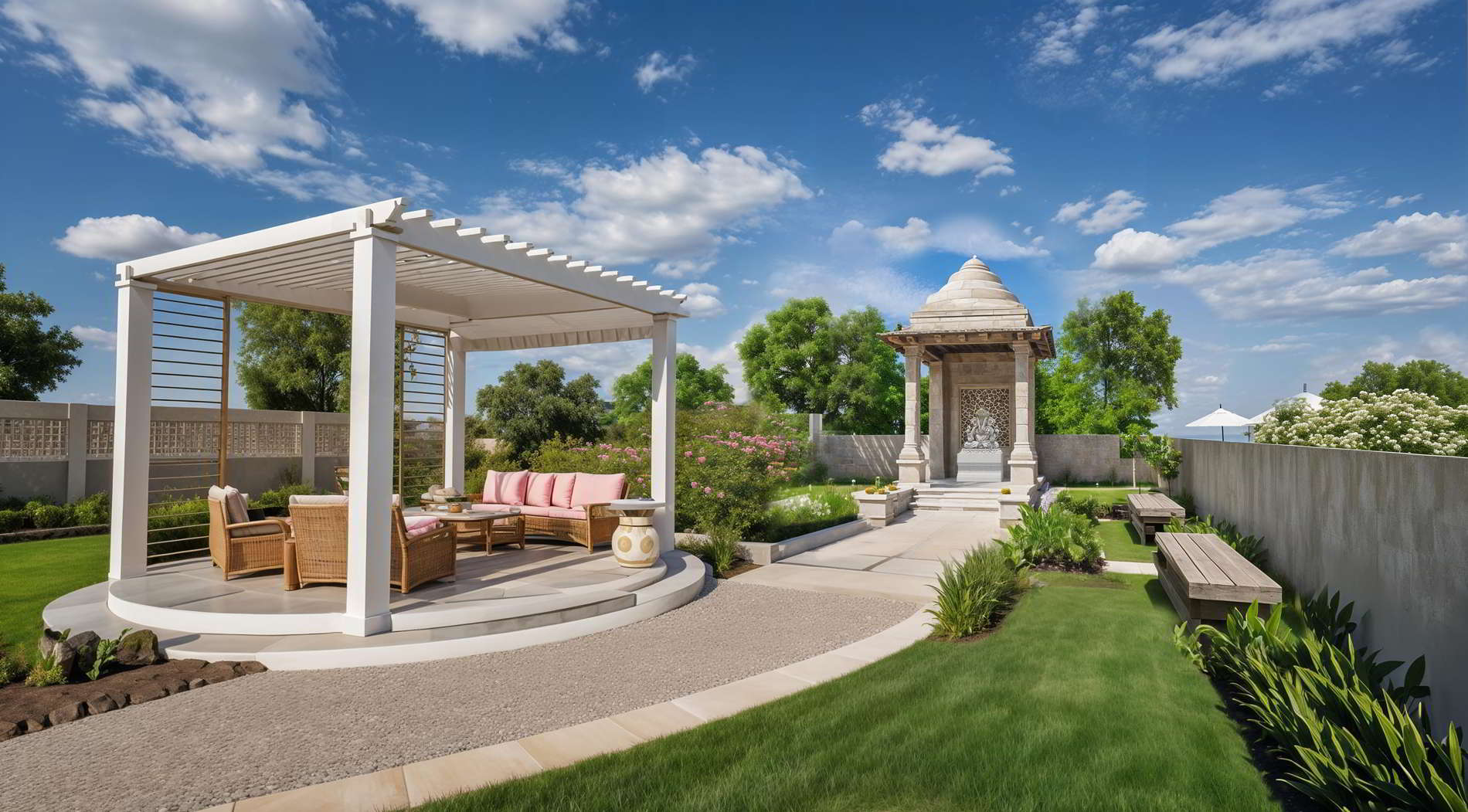 temple with gazebo
